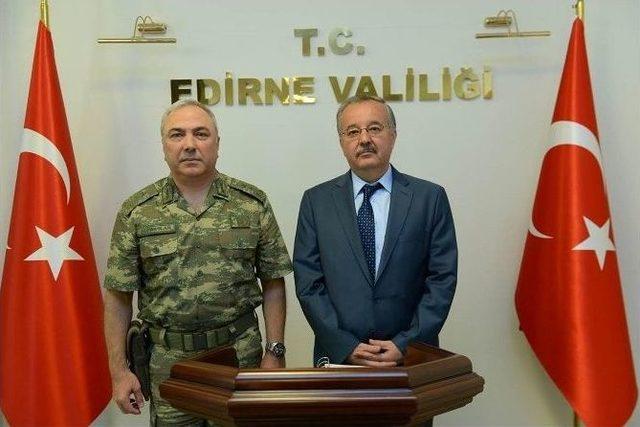 5. Kolordu Komutanı Tümgeneral Alpaslan’dan Edirne Valisi Özdemir’e Ziyaret