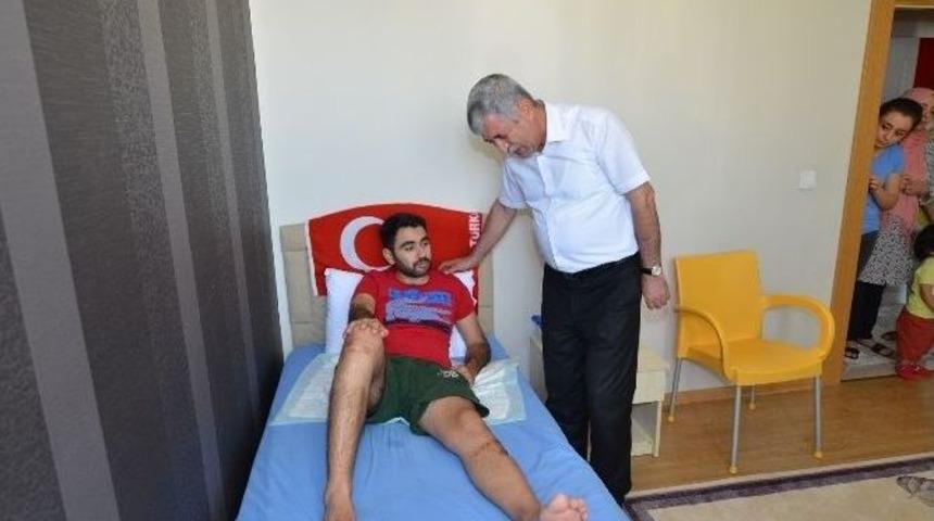 Başkan Polat&rsquo;tan 15 Temmuz Gazisi Alpdemir&rsquo;e Ziyaret