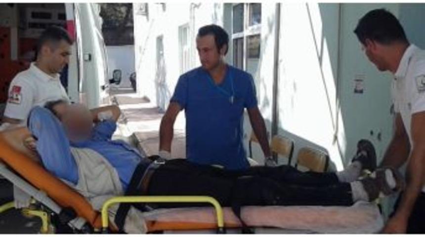 Alkol&uuml; Fazla Ka&ccedil;ıran Adam Yolda D&uuml;ş&uuml;p Yaralandı