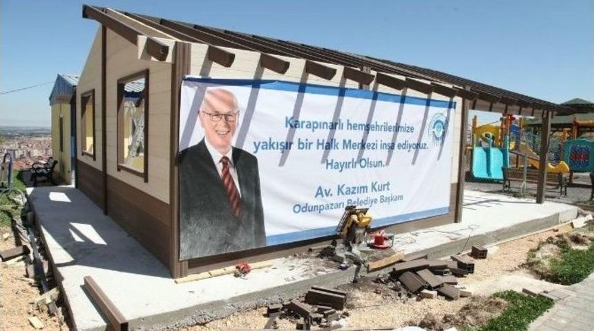 Odunpazarı Belediyesi&rsquo;nden Karapınar&rsquo;a Halk Merkezi