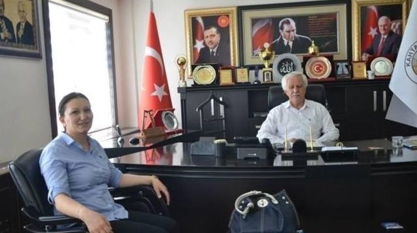 Mal M&uuml;d&uuml;r&uuml; Satı Arslan&rsquo;dan Başkan Toprak&rsquo;a Veda Ziyareti