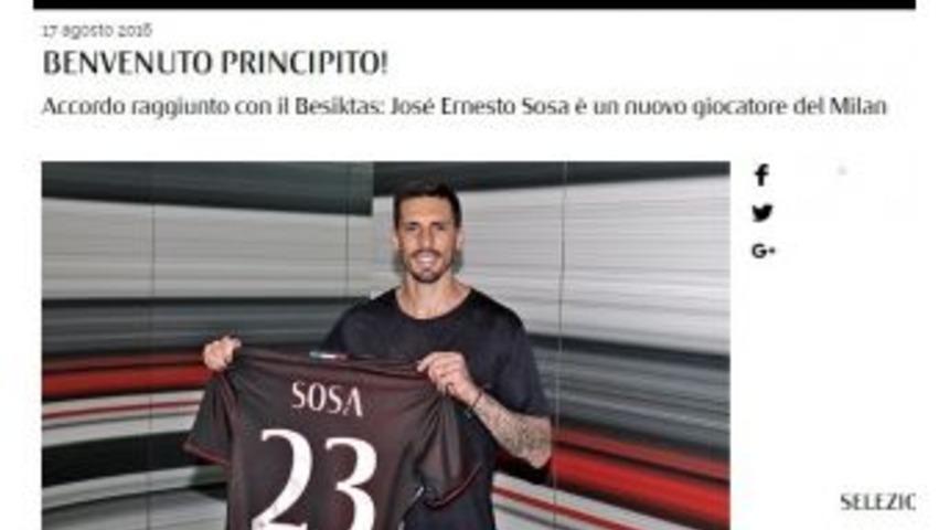 Jose Sosa Milan&rsquo;da
