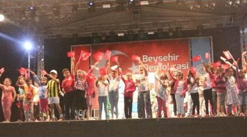 Beyşehir&rsquo;de Demokrasi Ş&ouml;leni S&uuml;r&uuml;yor