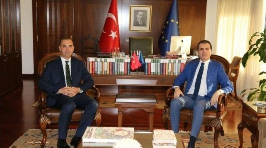 Bakan &Ccedil;elik Abt&uuml; Rekt&ouml;r&uuml; Prof. Dr. T&uuml;may&rsquo;ı Kabul Etti