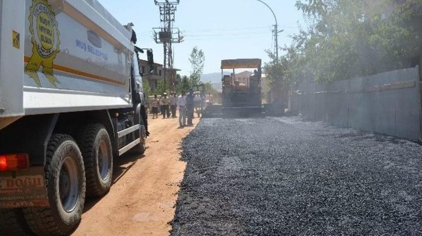 Muş&rsquo;ta Asfalt &Ccedil;alışmaları