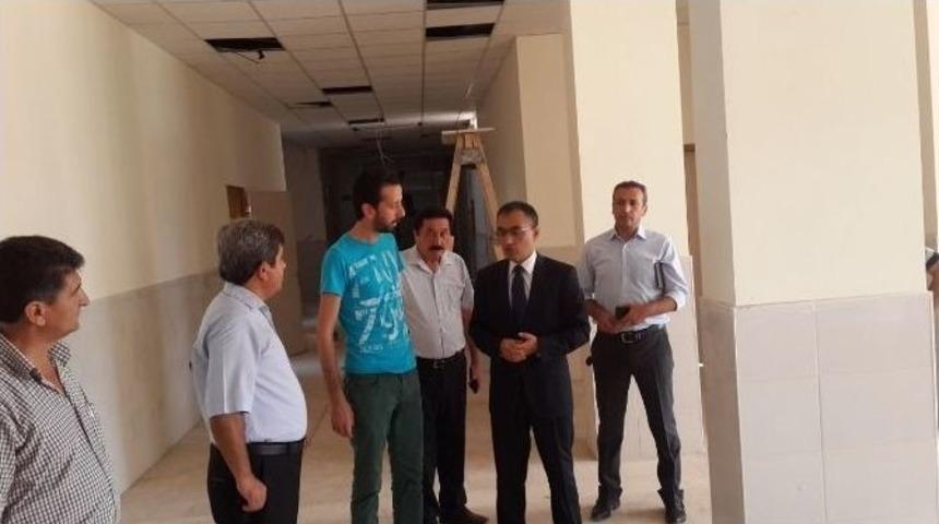 Bozyazı Kaymakamı Yıldız, Okul Ve Pansiyon İnşaatlarını İnceledi