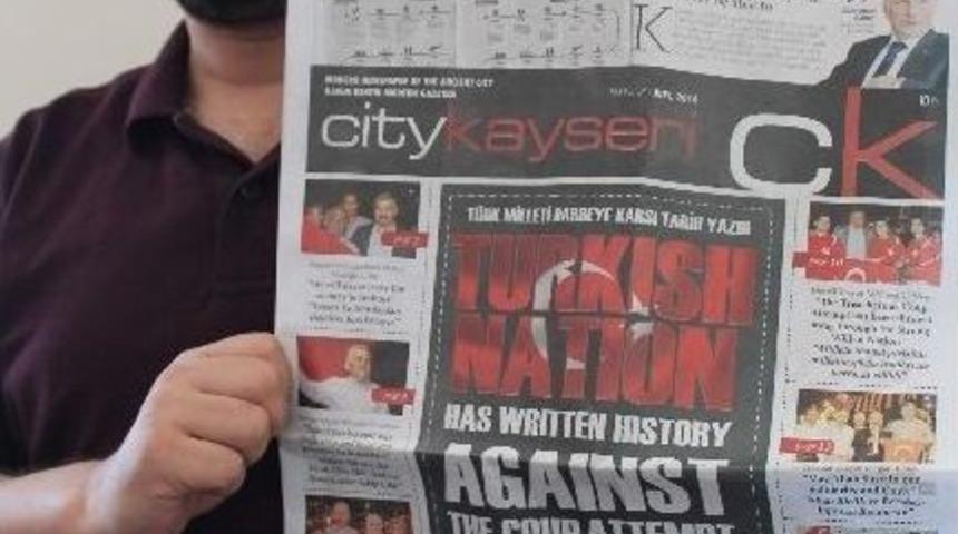 Cumhurbaşkanı&rsquo;nın &Ccedil;ağrısına Uydu, Darbe Girişimini İngilizce Gazeteyle Anlattı