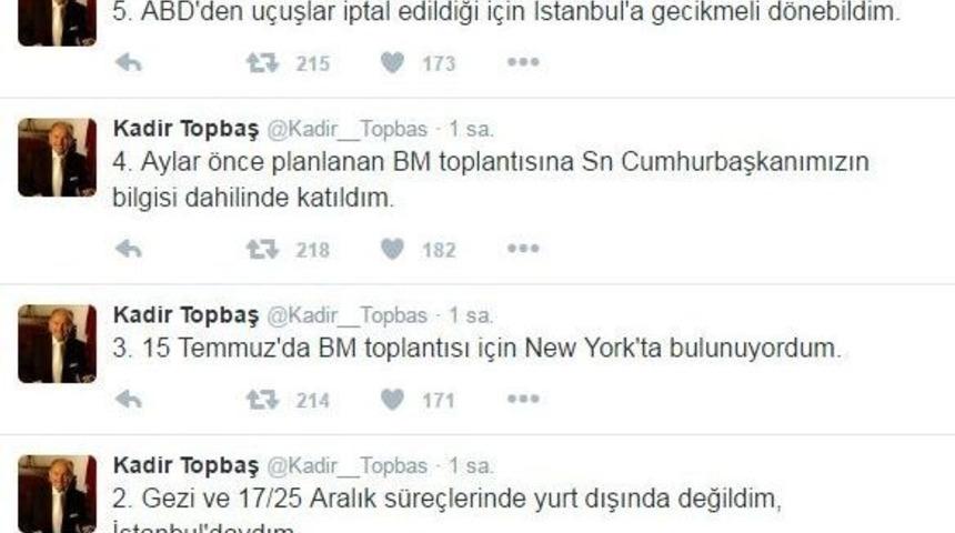 Kadir Topbaş, Hakkındaki İddialarla Yanıt Verdi