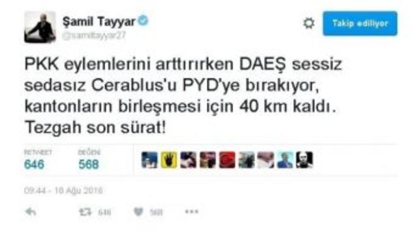 Ak Parti Gaziantep Milletvekili Şamil Tayyar: