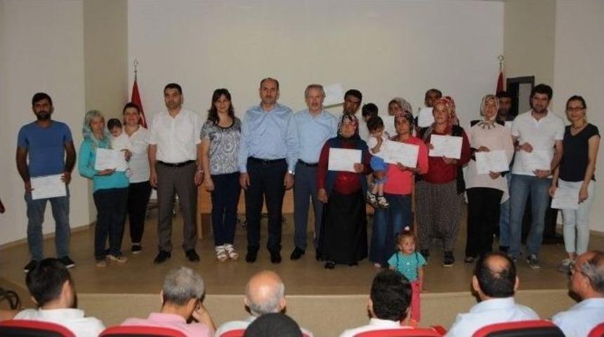 Tufanbeyli&rsquo;de 640 Kişiye &Ccedil;oban Sertifikası