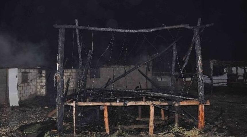 Manavgat&rsquo;ta Ağıl Yangını