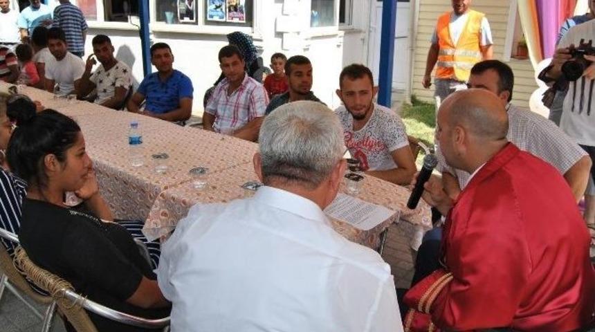 Hayrabolu 26. Ay&ccedil;i&ccedil;eği Festivali&rsquo;nde 10 &Ccedil;ifte Nikah Kıyıldı