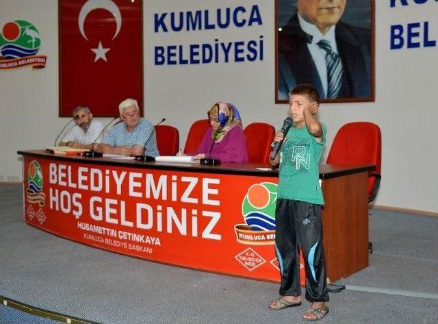 Kumluca’da Yaz Kuran Kursu Öğrencileri Ödüllendirildi