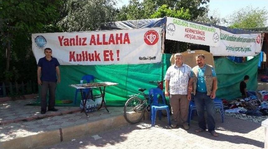 Gazlıg&ouml;l&rsquo;de Hafızlık Kur&rsquo;an Kursu Yararına Kermes A&ccedil;ıldı