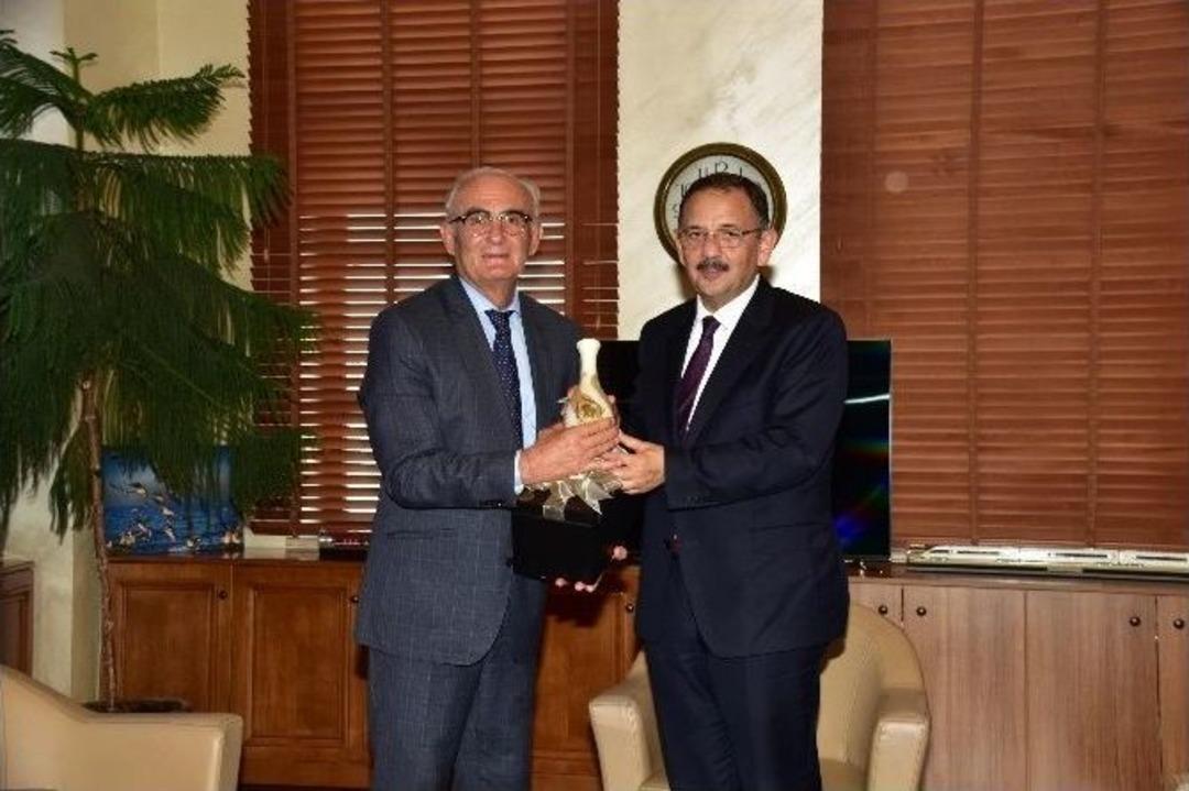 Bakan &Ouml;zhaseki Başkan Yılmaz&rsquo;ı Ziyaret Etti