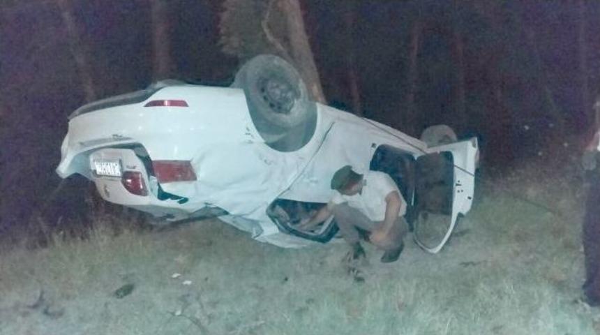 Otomobil Takla Attı: 1 Yaralı