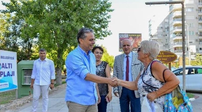 Uysal İnciraltı Halk Plajında Vatandaşlarla Buluştu