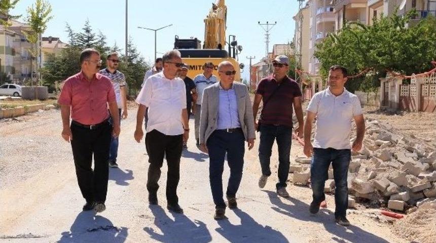 Başkan &Ccedil;alışkan, Alparslan T&uuml;rkeş Bulvarı&rsquo;ndaki &Ccedil;alışmaları İnceledi