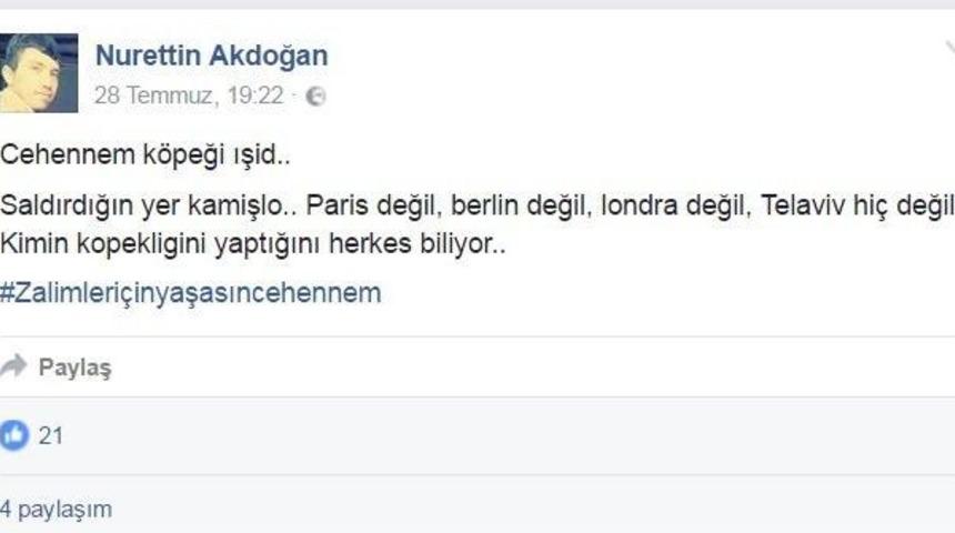 D&uuml;ğ&uuml;n&uuml; Kana Bulanan Damadın Dikkat &Ccedil;eken Işid Paylaşımı