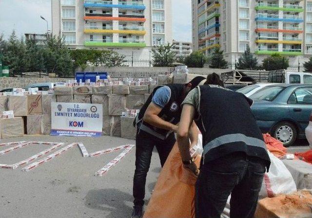 Diyarbakır’da 2 Milyon Tl’lik Kaçak Sigara Ele Geçirildi