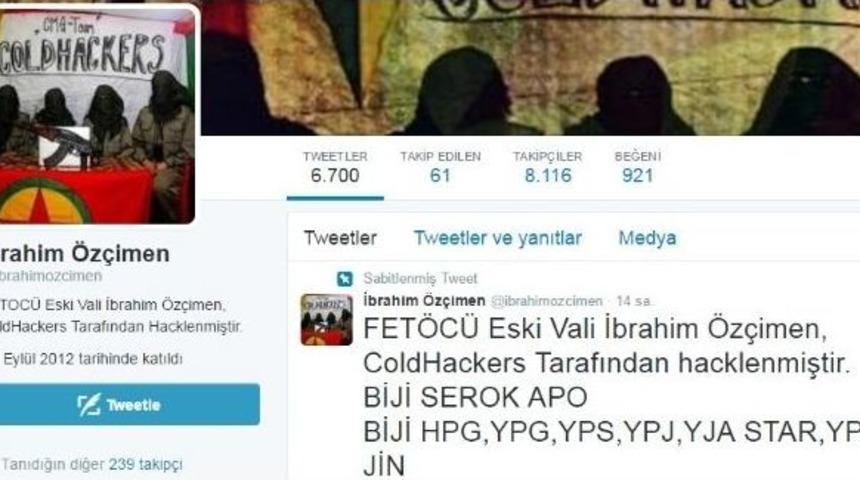 Tutuklanan Eski Vali’nin Twitter Hesabı Pkk’lıların Eline Geçti