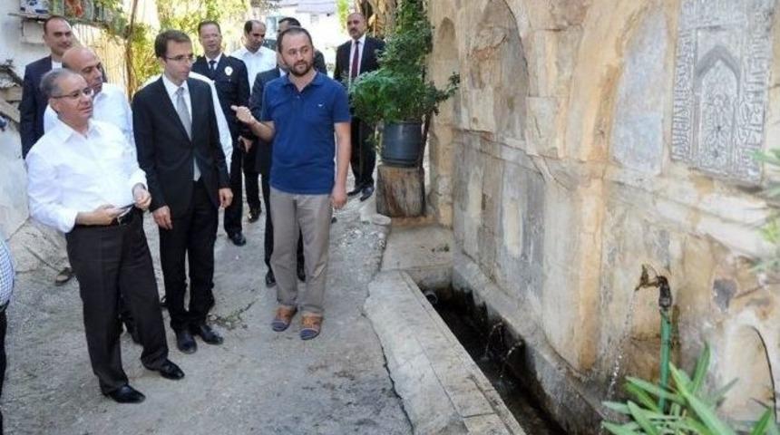 Vali Tapsız, Ermenek’te İncelemelerde Bulundu