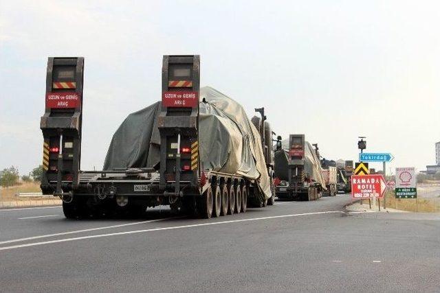 Baştabya Kışlası’ndaki 6 Tank Tekirdağ’a Getirildi