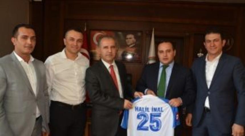 Bb Erzurumspor Kul&uuml;b&uuml;, Cumhuriyet Başsavcısı İnal&rsquo;ı Ziyaret Etti