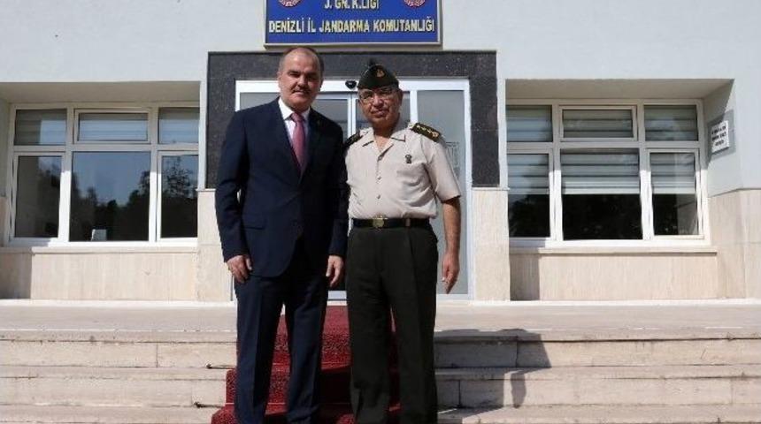 Başkan G&uuml;rlesin&rsquo;den Jandarma Komutanı Yıldız&rsquo;a Teşekk&uuml;r Ziyareti