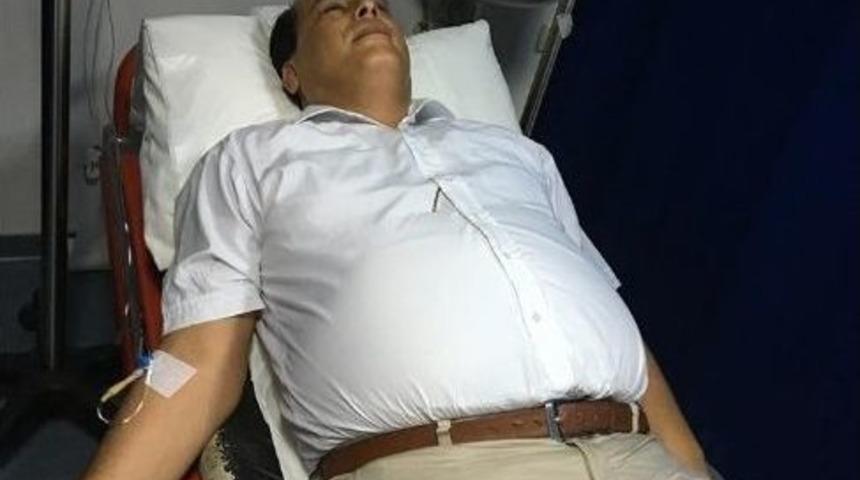 Başkan Ozan Hastanelik Oldu