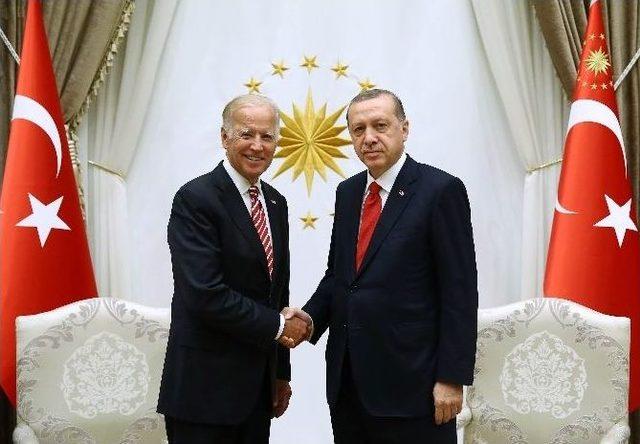 Cumhurbaşkanı Erdoğan, Biden’ı Kabul Etti