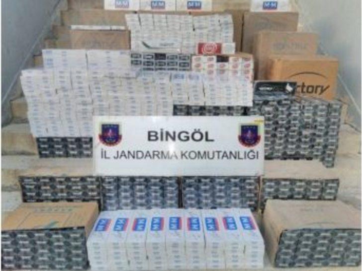 Bingöl’de 13 Bin 740 Paket Kaçak Sigara Ele Geçirildi