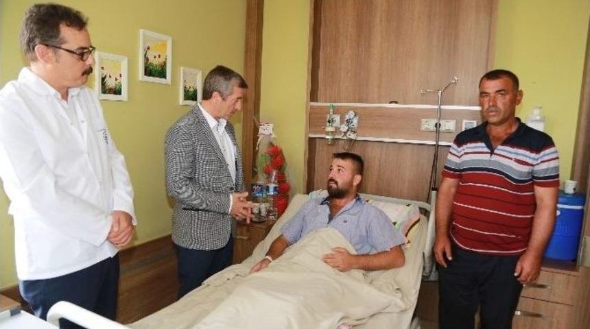 Tahmazoğlu Yaralıları Ziyaret Etti