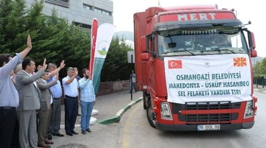 Osmangazi&rsquo;den Makedonya&rsquo;ya Yardım Eli