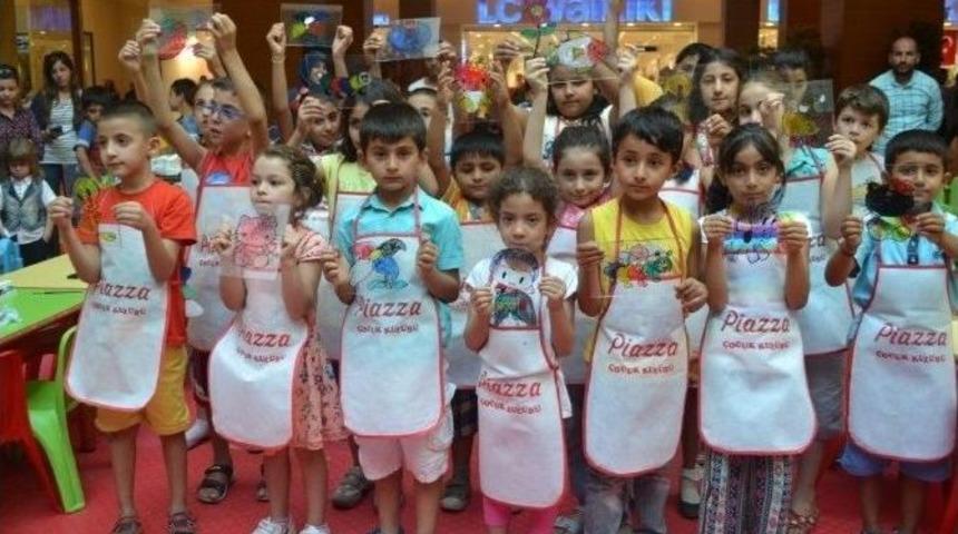 Minikler Hayallerini Cama Resmetti