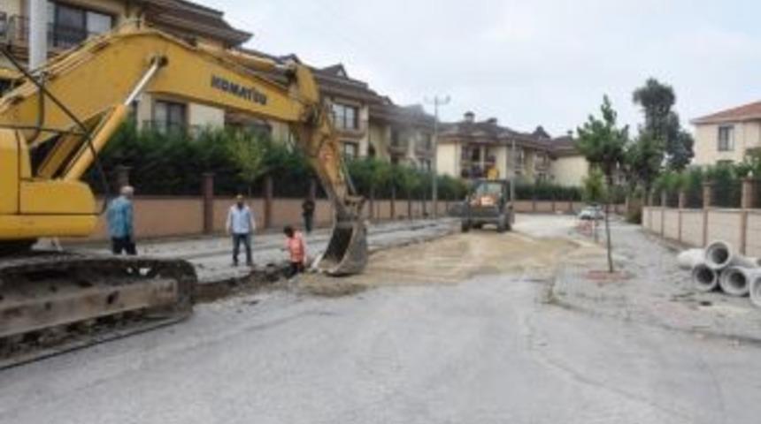 Uzunmustafada Yağmur Suyu Hattı Tamamlandı