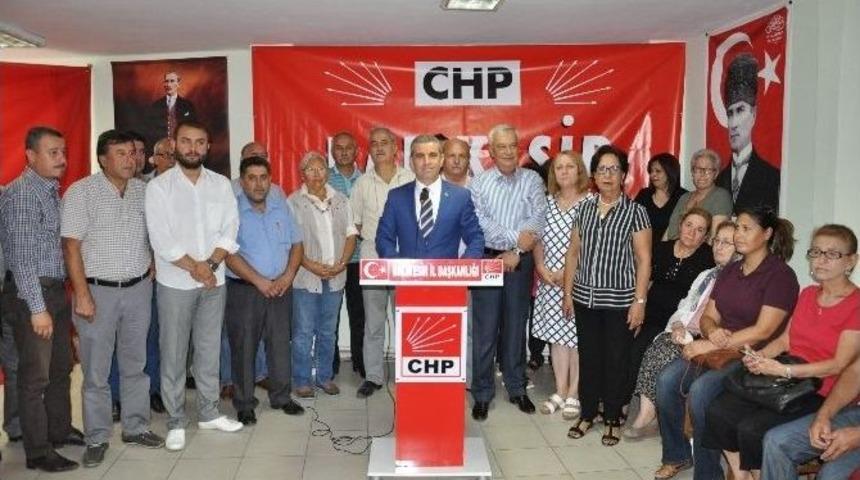 Chp Balıkesir İl Başkanlığı&rsquo;ndan Konvoy Saldırısına Tepki