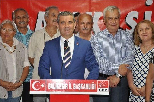 Chp Balıkesir İl Başkanlığı’ndan Konvoy Saldırısına Tepki