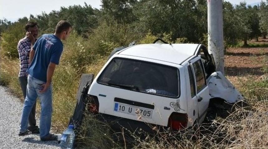 Manisa&rsquo;da Trafik Kazası: 1 &Ouml;l&uuml;, 3 Yaralı