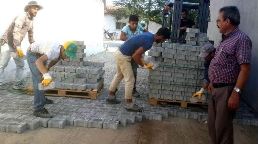 &Ccedil;&ouml;kelek Sokakları Parke Taşı İle Kaplandı