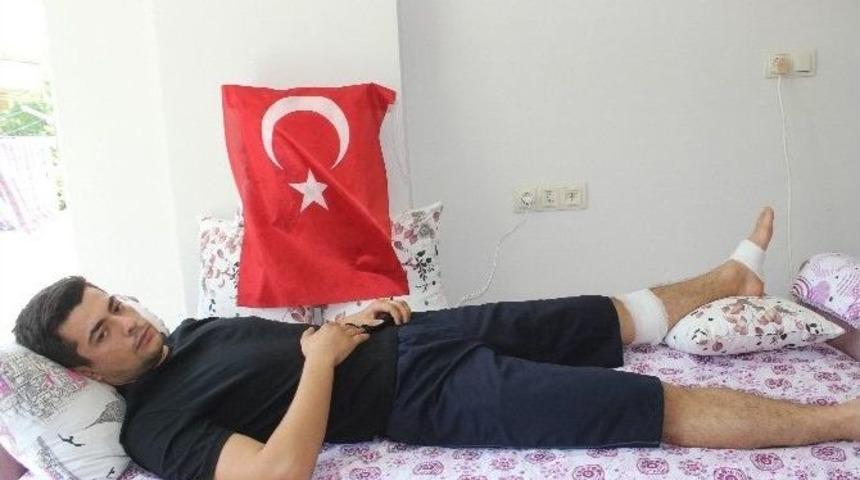 Yaralı Asker Memleketi Adıyaman&rsquo;a Getirildi