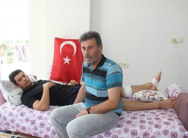 Yaralı Asker Memleketi Adıyaman’a Getirildi