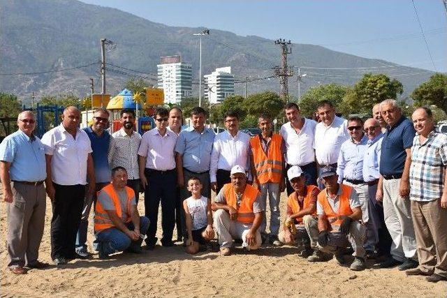 Başkan Çelik’ten Park Alanında İnceleme