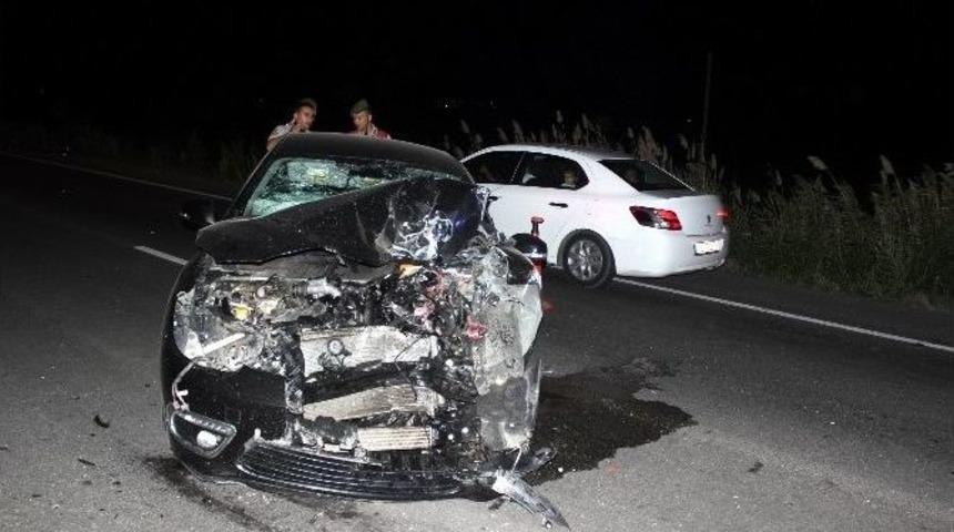 Salihli&rsquo;de Trafik Kazası: 2 Yaralı