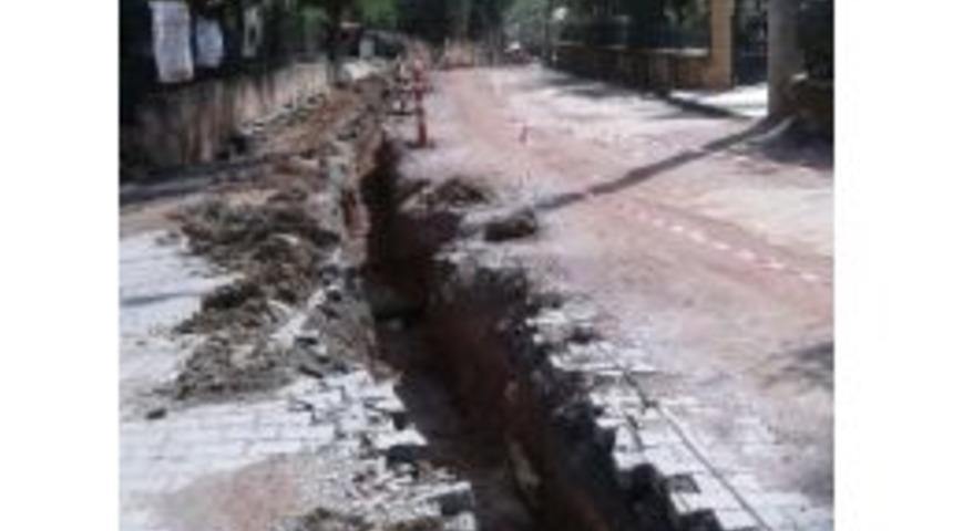 Cumaköy’de Doğalgaz Çalışmaları Sürüyor