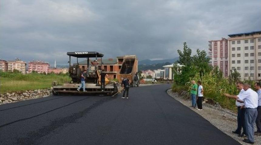 G&ouml;rele Belediyesi&rsquo;nden Asfalt Hamlesi