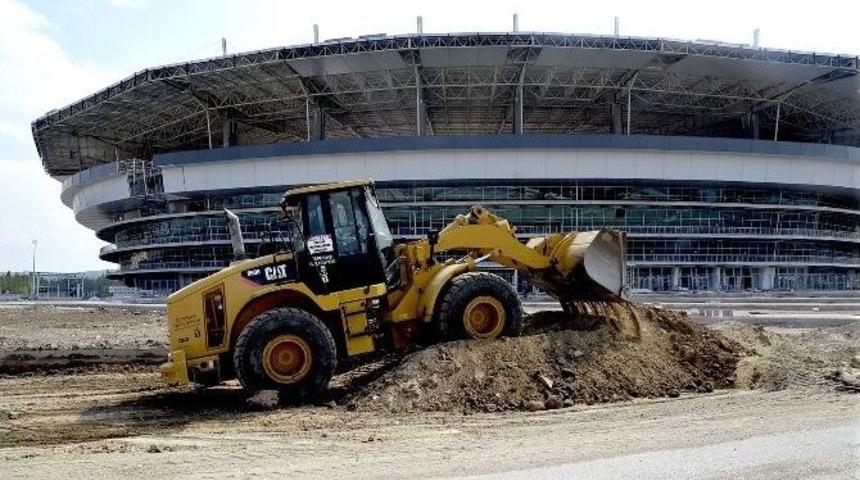 Tepebaşı Fen İşleri Stat &Ccedil;alışmalarına Destek Veriyor