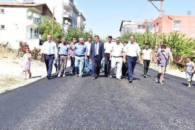 Başkan Gürkan Asfalt Çalışmalarını Yerinde İnceledi