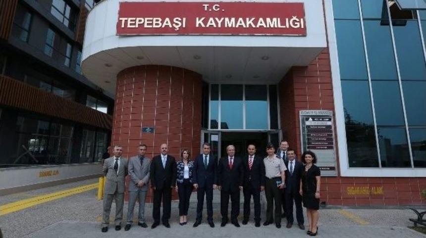 Vali &Ccedil;elik, Odunpazarı Ve Tepebaşı Kaymakamlıklarını Ziyaret Etti