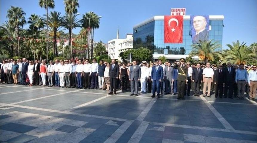 Alanya&rsquo;da 30 Ağustos Zafer Bayramı T&ouml;renle Kutlandı